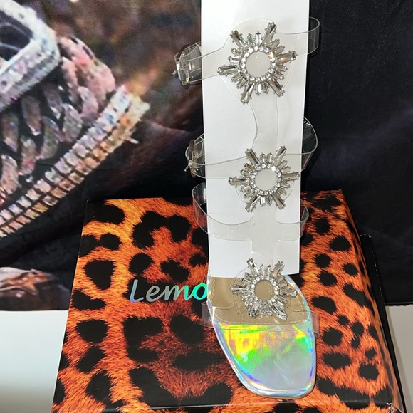 Lemonade holographic shining heels NWT - Picture 3 of 7